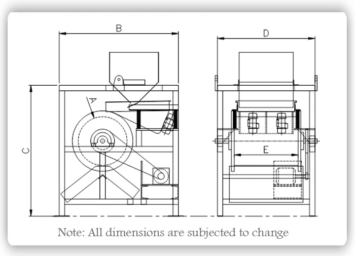Magnet Drum Separator Specification Image